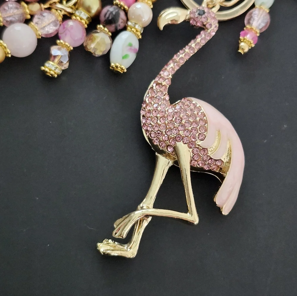 Handmade pink flamingo